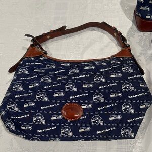 Dooney & Bourke Brown Leather Logo Patch